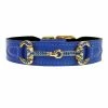 Hartman And Rose Hondenhalsband Horse & Hound Kobalt Blauw
