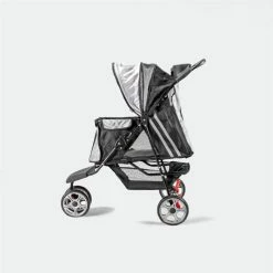 Innopet Hondenbuggy All Terrain Black-Silver -Hond winkel image 1139