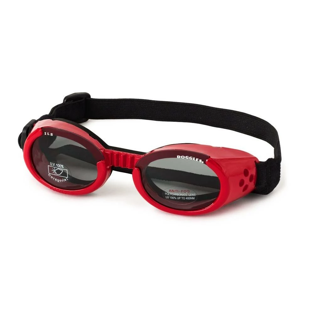 Doggles Hondenzonnebril Shiny Red 3 Doggles Hondenzonnebril Shiny Red