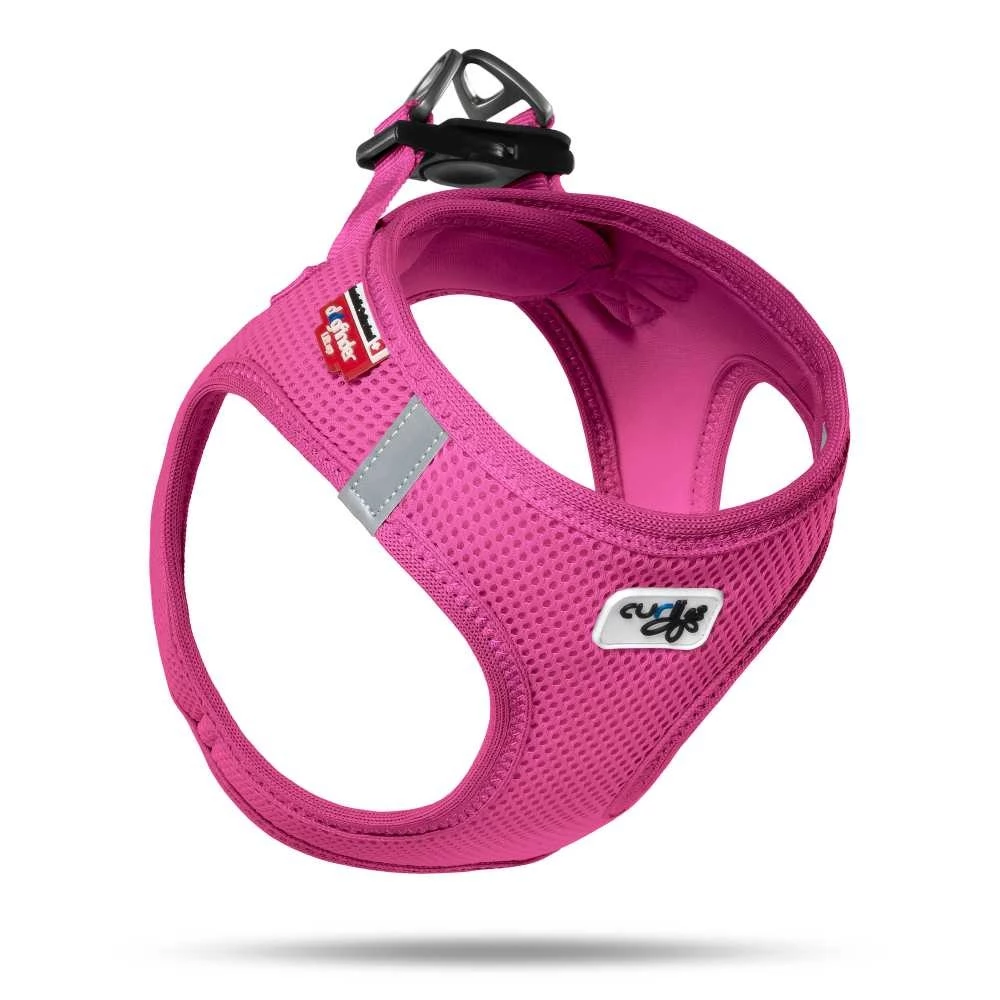 Curli Hondentuig Air-Mesh Harness Fuchsia 3 Curli Hondentuig Air-Mesh Harness Fuchsia