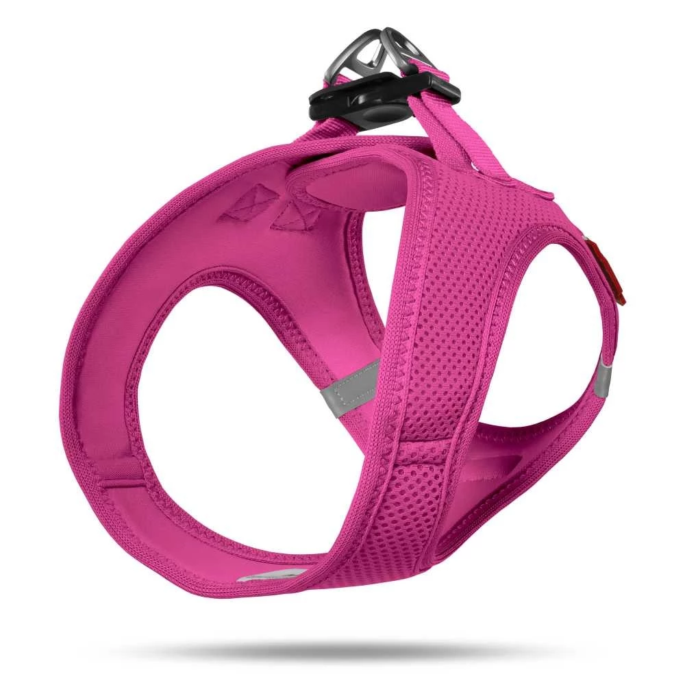 Curli Hondentuig Air-Mesh Harness Fuchsia 4 Curli Hondentuig Air-Mesh Harness Fuchsia - Afbeelding 2