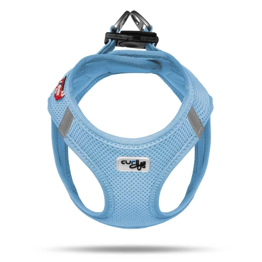Curli Hondentuig Air-Mesh Harness Light Blue 4 Curli Hondentuig Air-Mesh Harness Light Blue - Afbeelding 2