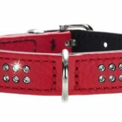 Hunter Hondenhalsband Diamond Petit Rood