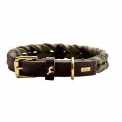 Hunter Hondenhalsband Solid Education Duo Bruin