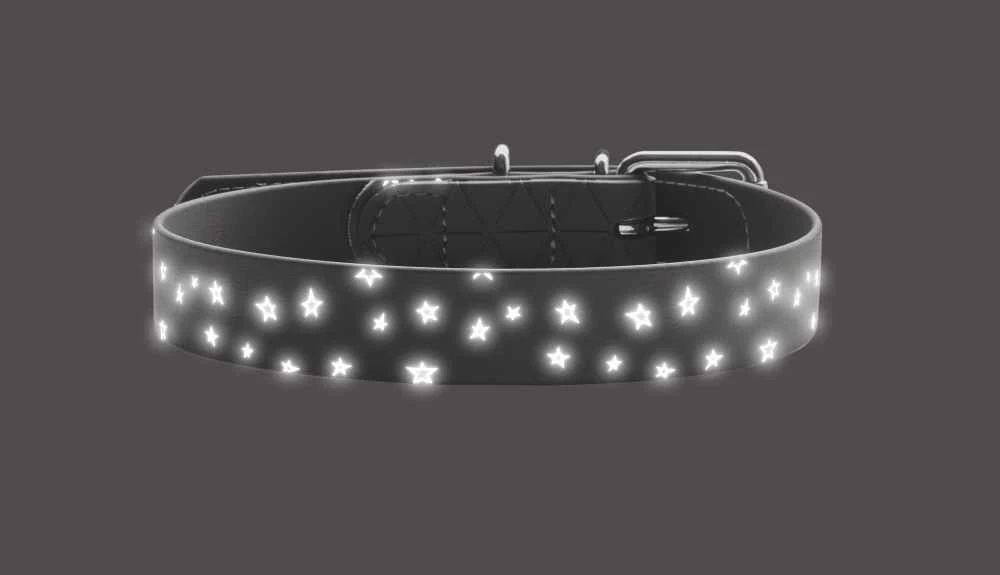 Hunter Hondenhalsband Convenience Reflect Stars 3 Hunter Hondenhalsband Convenience Reflect Stars