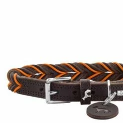 Hunter Hondenhalsband Solid Education Cord Bruin Oranje 13 Hunter Hondenhalsband Solid Education Cord Bruin Oranje -Hond winkel image 1791
