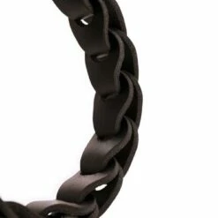 Hunter Hondenhalsband Solid Education Chain Donkerbruin -Hond winkel image 1857