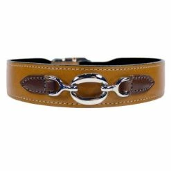 Hartman And Rose Hondenhalsband Hartman Nikkel Beslag Bruin