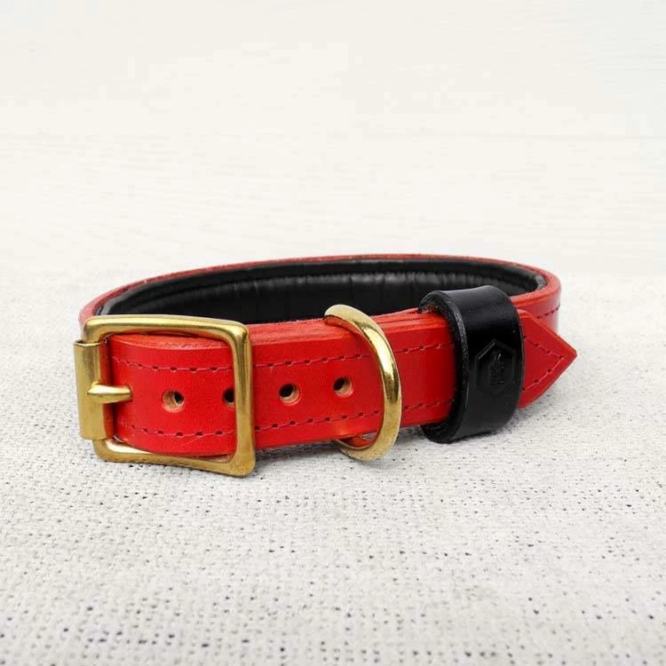 Houndworthy Hondenhalsband Bridle Leather Oxblood Red 4 Houndworthy Hondenhalsband Bridle Leather Oxblood Red - Afbeelding 2