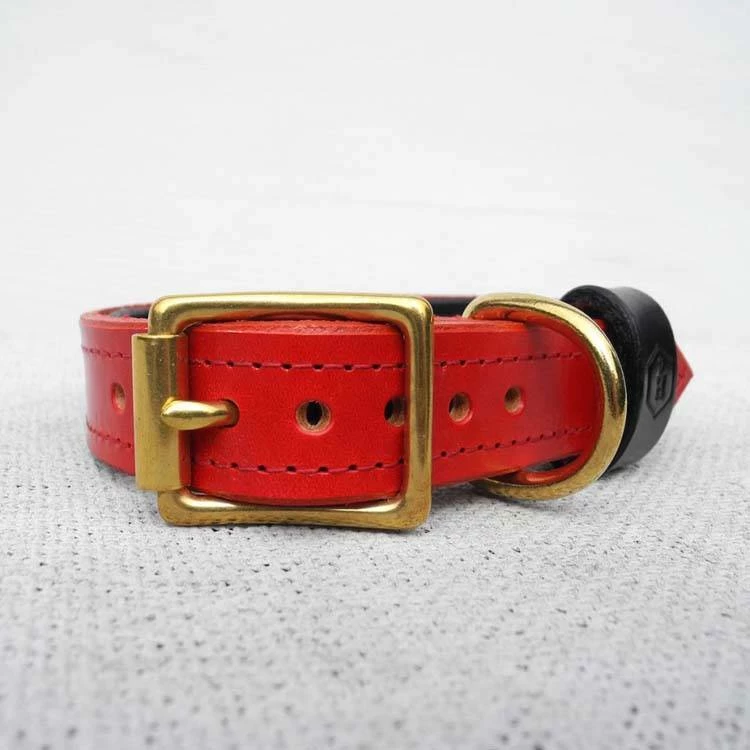 Houndworthy Hondenhalsband Bridle Leather Oxblood Red 6 Houndworthy Hondenhalsband Bridle Leather Oxblood Red - Afbeelding 4