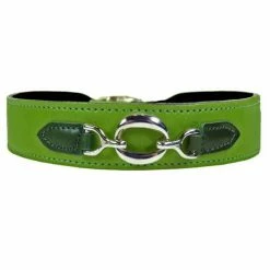 Hartman And Rose Hondenhalsband Hartman Nikkel Beslag Lichtgroen