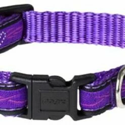 Rogz Hondenhalsband Purple Chrome