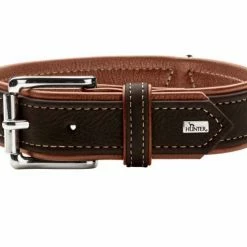 Hunter Hondenhalsband Canadian Up Zwart / Cognac