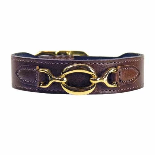 Hartman And Rose Hondenhalsband Hartman Verguld Beslag Donkerbruin 3 Hartman And Rose Hondenhalsband Hartman Verguld Beslag Donkerbruin