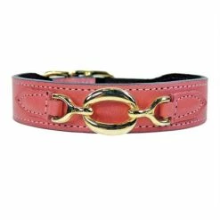 Hartman And Rose Hondenhalsband Hartman Verguld Beslag Roze