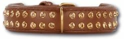 Doxtasy Hondenhalsband Swarovski Extreme Brown 30 Mm