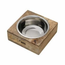 Pet-Joy Voerbak Of Drinkbak Bamboe Vierkant