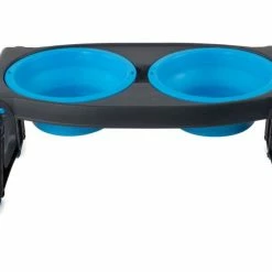 Dexas Adjustable Height Pet Feeder Pro Blue