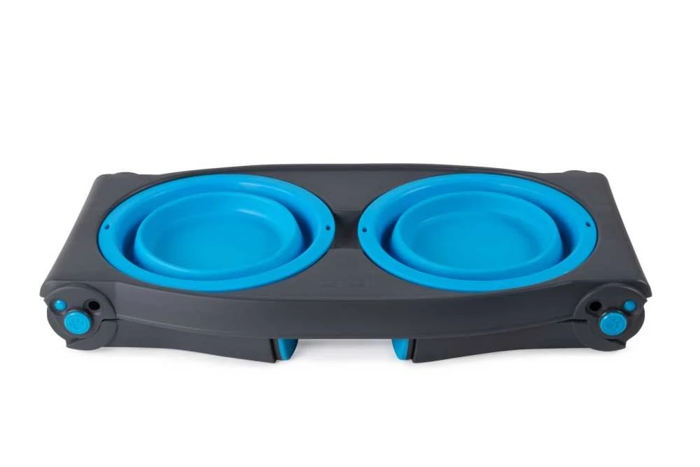 Dexas Adjustable Height Pet Feeder Pro Blue 4 Dexas Adjustable Height Pet Feeder Pro Blue - Afbeelding 2