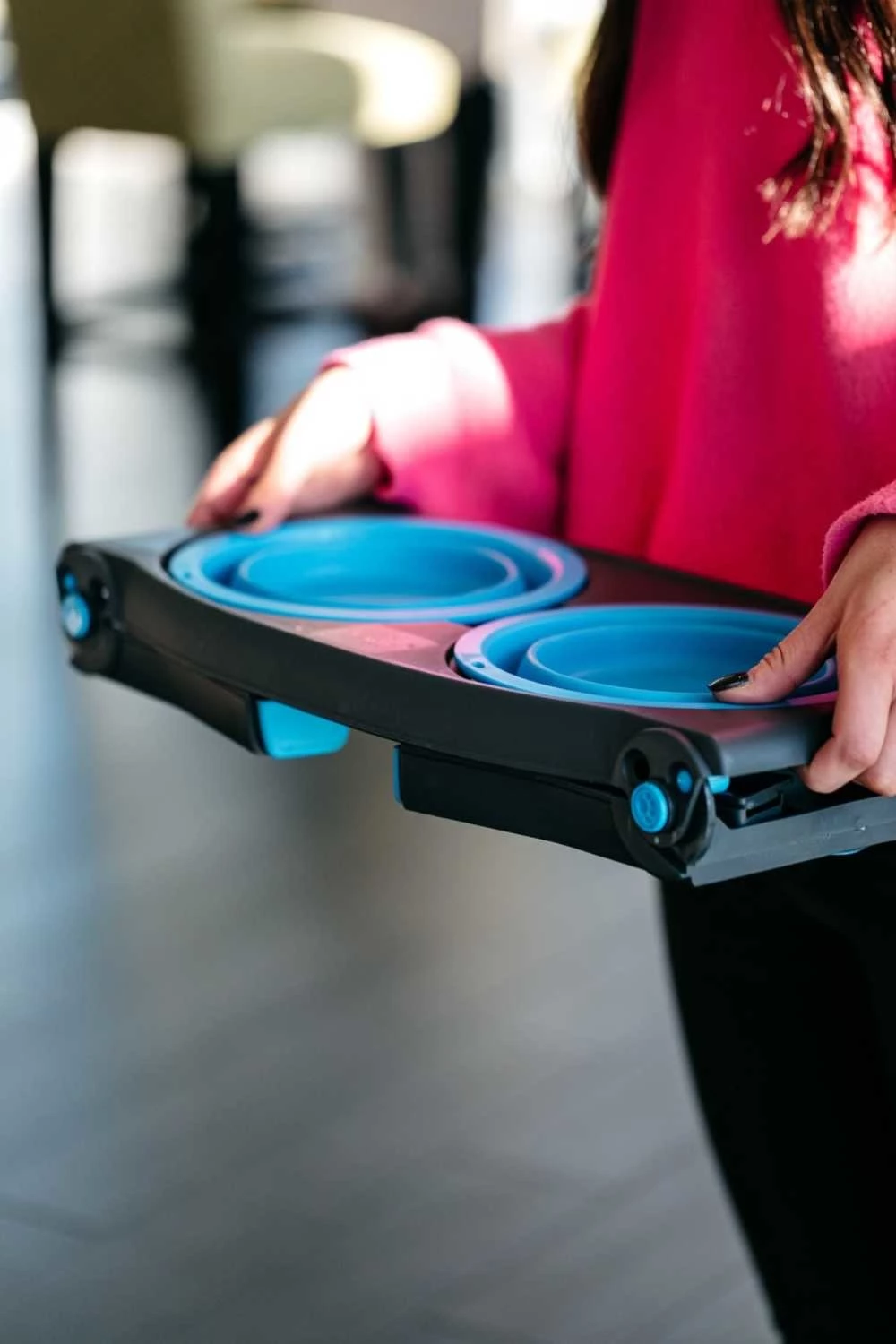 Dexas Adjustable Height Pet Feeder Pro Blue 5 Dexas Adjustable Height Pet Feeder Pro Blue - Afbeelding 3