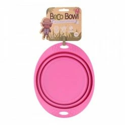 Beco Pets Drinkbak Of Voerbak Travel Bowl Roze -Hond winkel image 2986