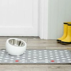 Pet Rebellion Voerbakmat Dotty Grey