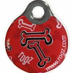 Rogz Instant ID Tag Red Bone