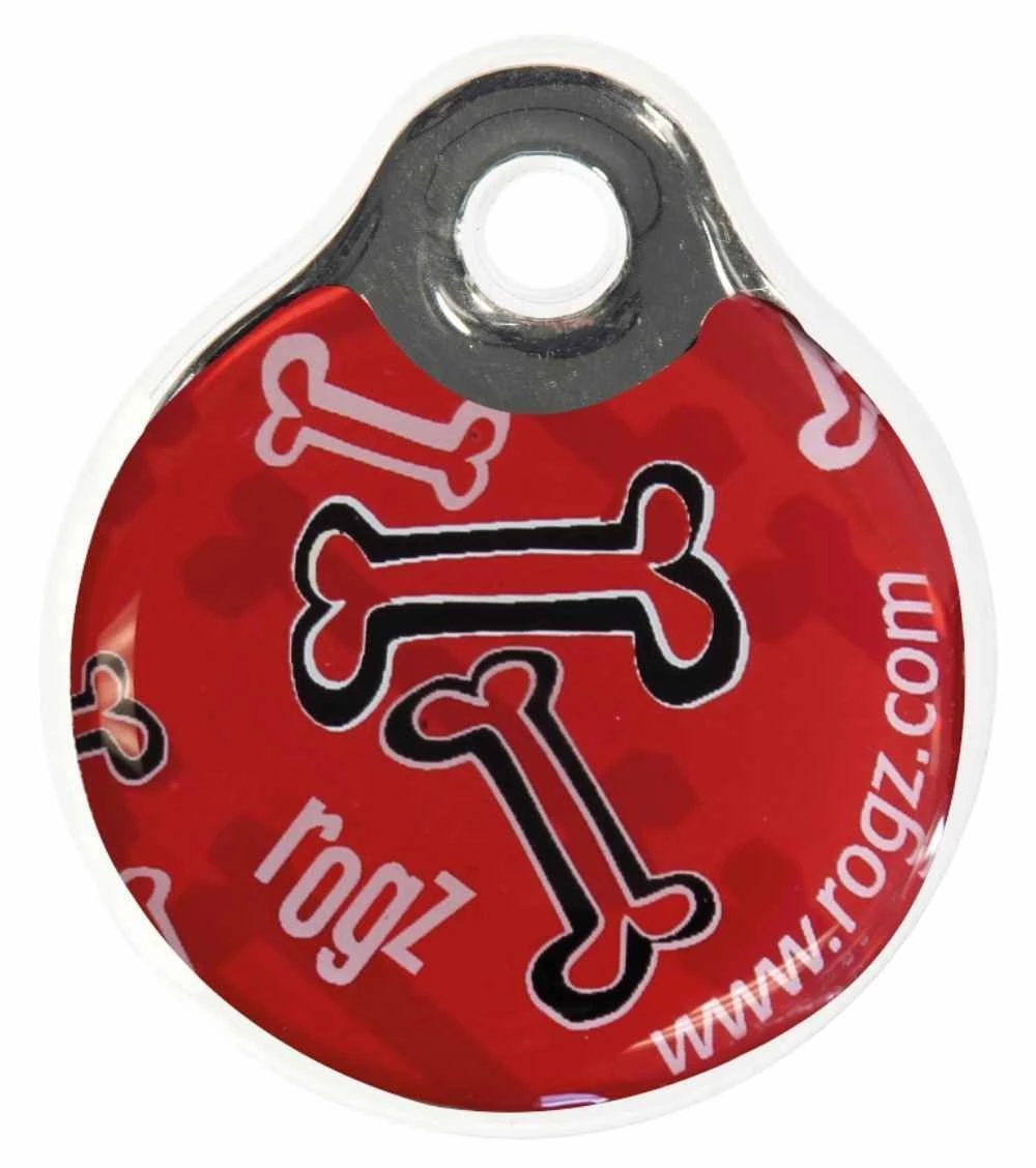 Rogz Instant ID Tag Red Bone 3 Rogz Instant ID Tag Red Bone