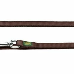 Hunter Verstelbare Hondenriem Nylon Bruin XL