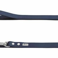 Hunter Verstelbare Hondenriem Blauw Leer
