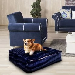 Bessie And Barnie Hondenkussen Rectangle Midnight Blue