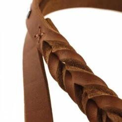 Hunter Verstelbare Hondenriem Solid Education Cognac -Hond winkel image 3635