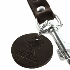 Hunter Verstelbare Hondenriem Donkerbruin Leer -Hond winkel image 3705