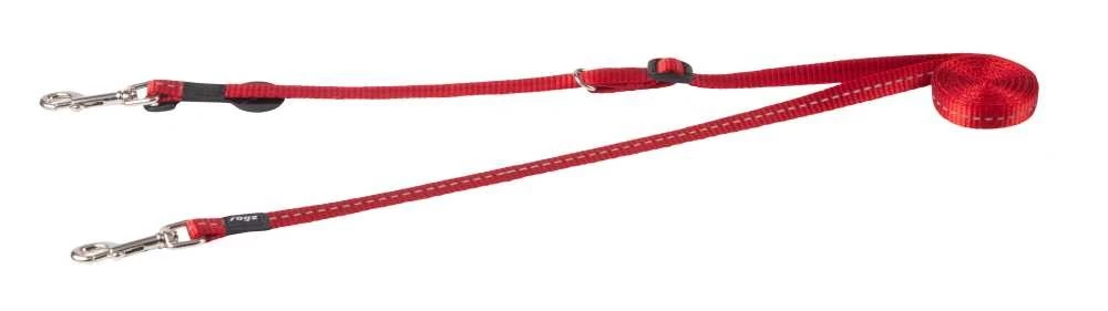 Rogz Hondenriem Utility Control Multi Lead Rood 3 Rogz Hondenriem Utility Control Multi Lead Rood
