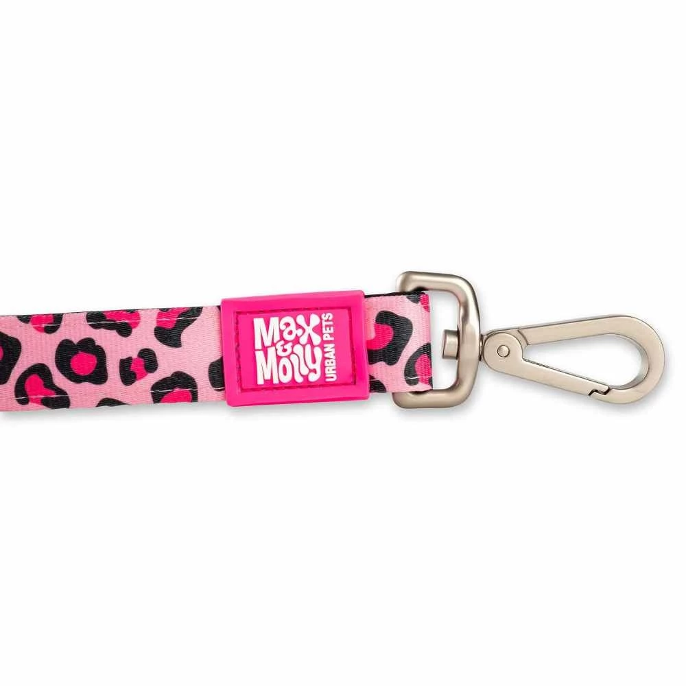 Max&Molly Max & Molly Hondenriem Short Leash Leopard Pink 6 Max&Molly Max & Molly Hondenriem Short Leash Leopard Pink - Afbeelding 4