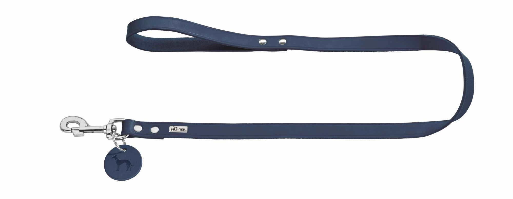 Hunter Hondenriem Blauw Leer 3 Hunter Hondenriem Blauw Leer