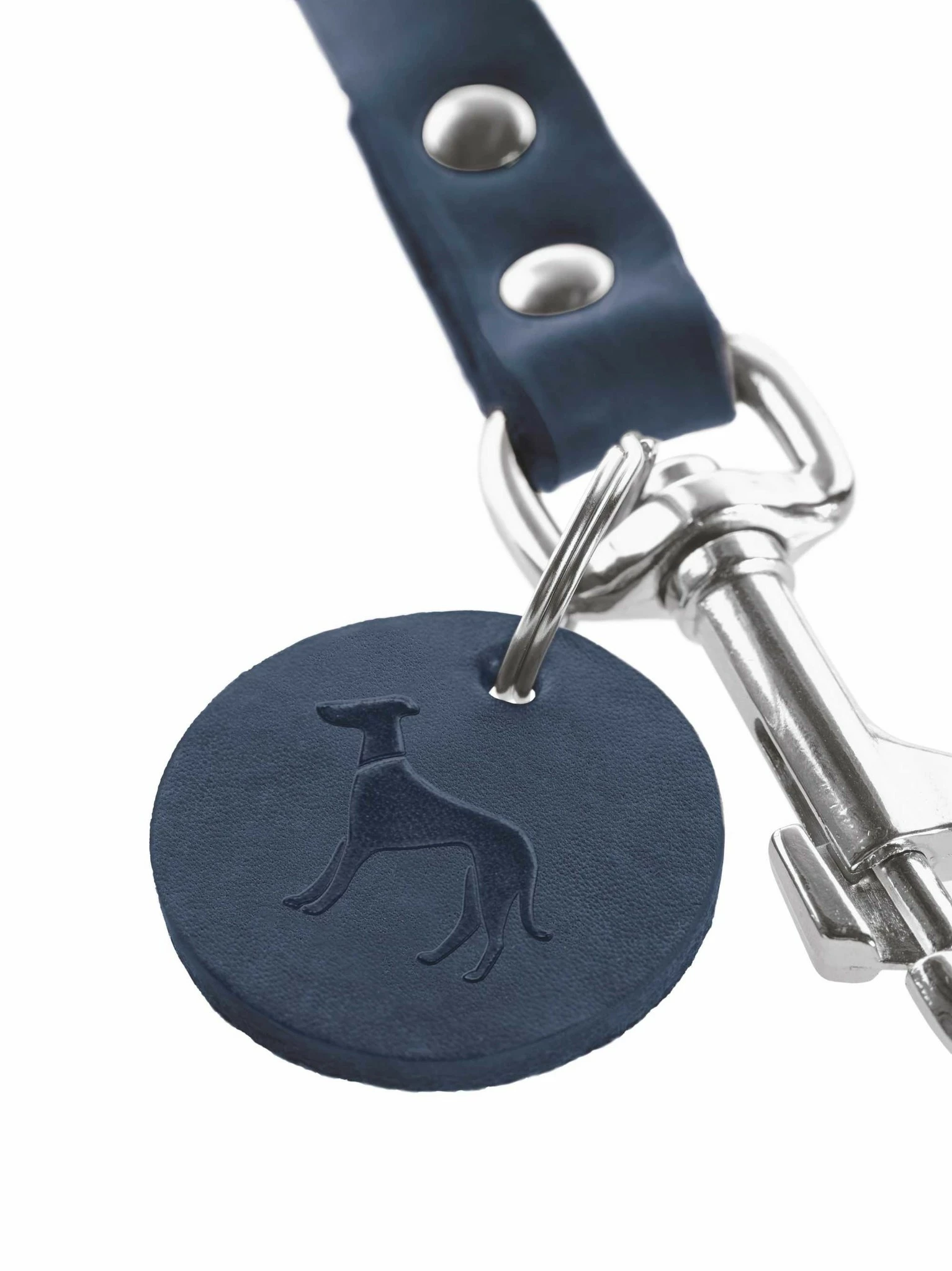 Hunter Hondenriem Blauw Leer 4 Hunter Hondenriem Blauw Leer - Afbeelding 2