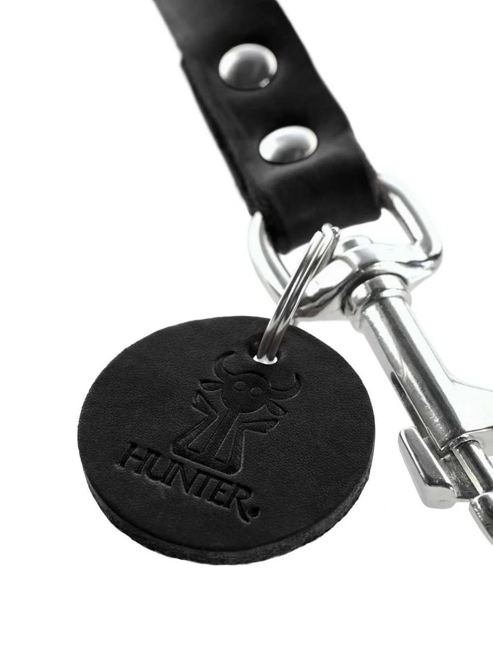 Hunter Verstelbare Hondenriem Zwart Leer 4 Hunter Verstelbare Hondenriem Zwart Leer - Afbeelding 2