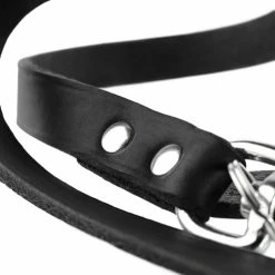 Hunter Verstelbare Hondenriem Zwart Leer 7 Hunter Verstelbare Hondenriem Zwart Leer -Hond winkel image 3836