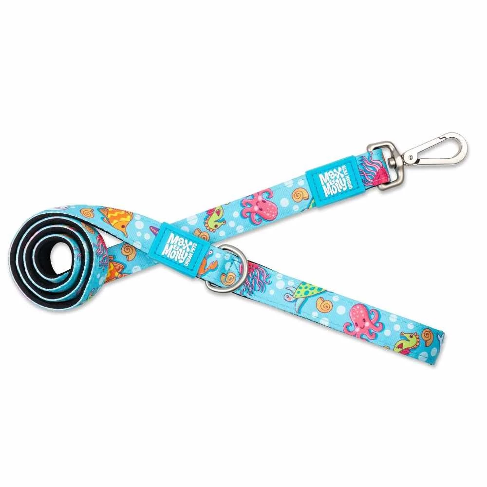 Max&Molly Max & Molly Hondenriem Short Leash Blue Ocean 3 Max&Molly Max & Molly Hondenriem Short Leash Blue Ocean