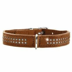 Hunter Hondenhalsband Diamond Elk Petit Cognac