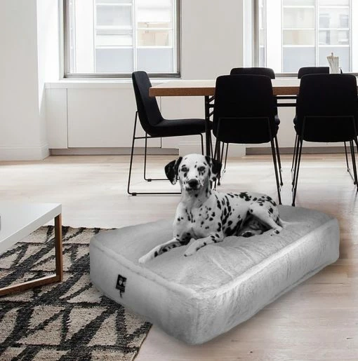 Bessie And Barnie Hondenkussen Rectangle Mid Shag Arctic Snow -Hond winkel image 432