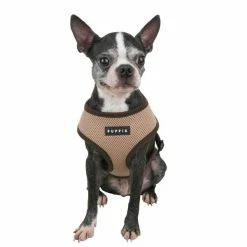 Puppia Hondentuig Soft Harness Beige -Hond winkel image 4534
