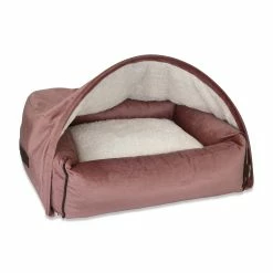 KONA CAVE Hondenmand Snuggle Cave Bed Pink Velvet