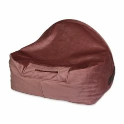 KONA CAVE Hondenmand Snuggle Cave Bed Pink Velvet -Hond winkel image 5008