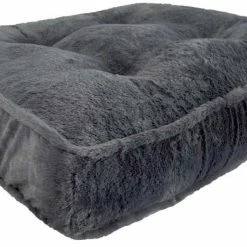 Bessie And Barnie Hondenkussen Rectangle Mid Shag Grey Fox