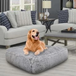 Bessie And Barnie Hondenkussen Rectangle Siberian Grey