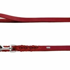 Hunter Verstelbare Hondenriem Solid Education Rood