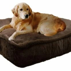 Bessie And Barnie Hondenkussen Rectangle Short Shag Brown Fox -Hond winkel image 5048