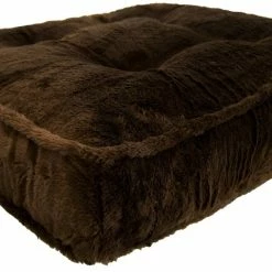 Bessie And Barnie Hondenkussen Rectangle Mid Shag Brown Forest